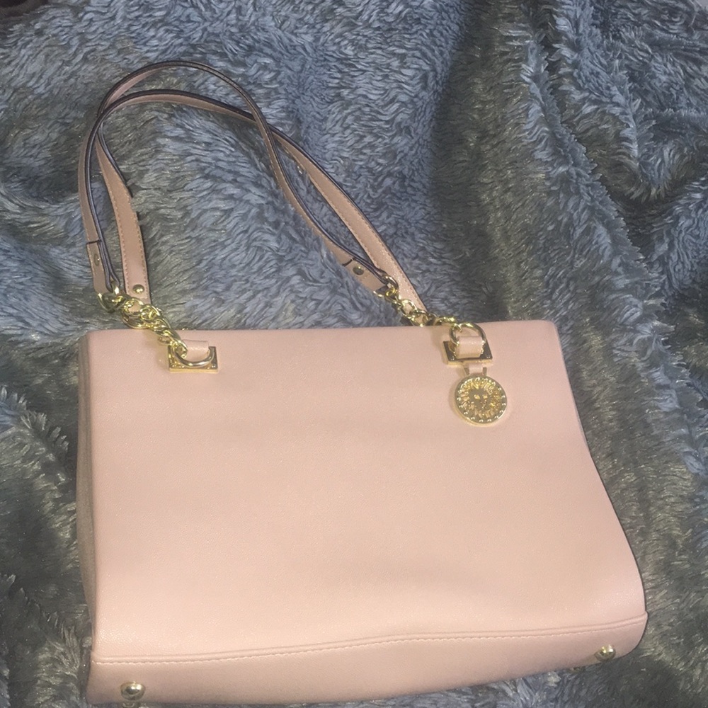 PRICEDROP Anne Klein pink purse with glitter &gold